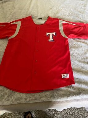 Texas Rangers Red True Fan Jersey